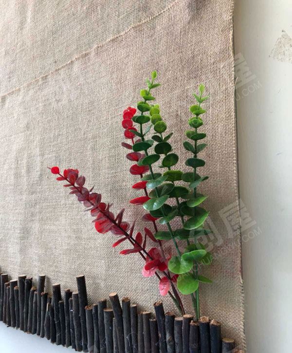 幼儿园森系自然布艺卡通家园联系栏图片