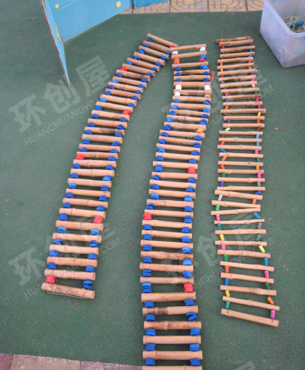 幼儿园户外自制体能器材图片