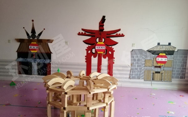 幼儿园建构区各种各样的房子图片
