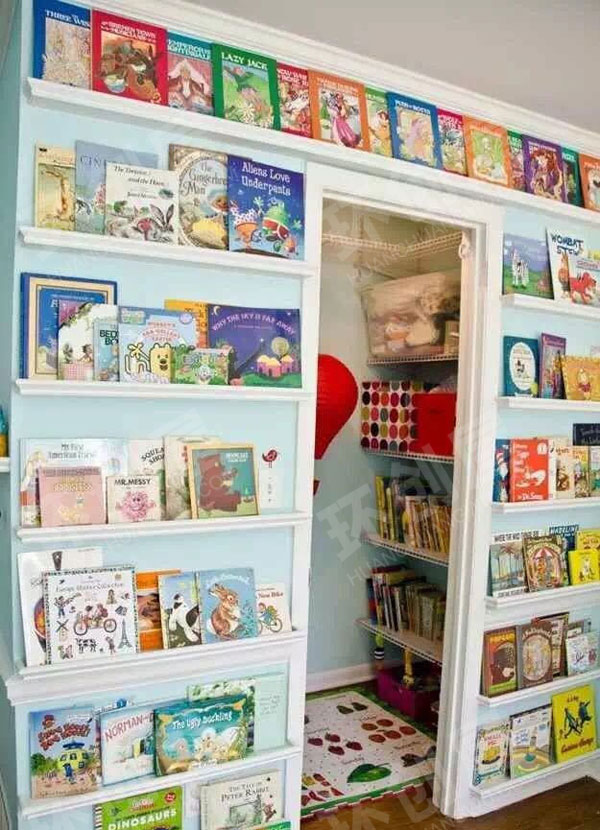 幼儿园阅读区各种读书角落装饰图片