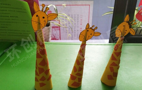 幼儿园美工区立体手工可爱的小鹿图片
