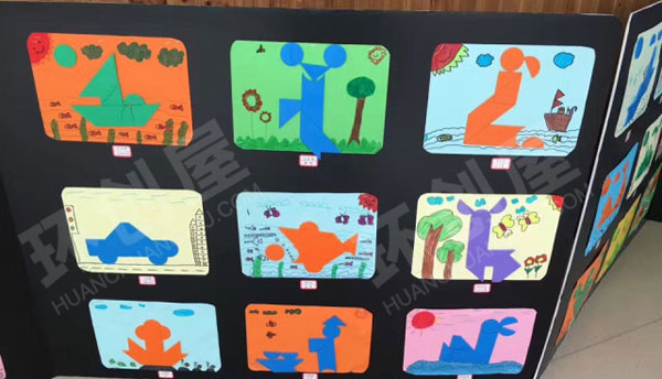幼儿园科学区七巧板妙趣橫生图片