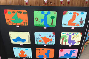 幼儿园科学区七巧板妙趣橫生图片2张