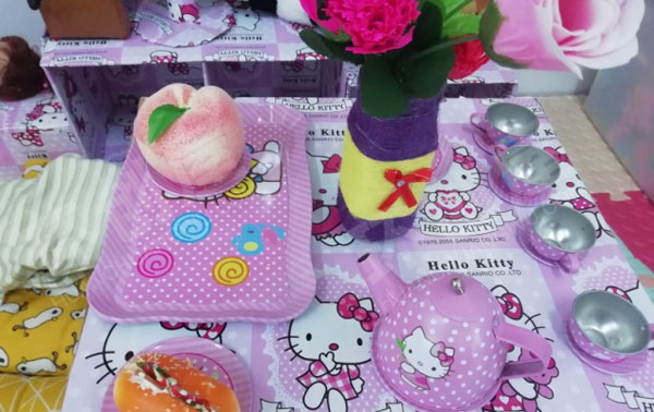 幼儿园角色游戏粉嘟嘟的娃娃家图片