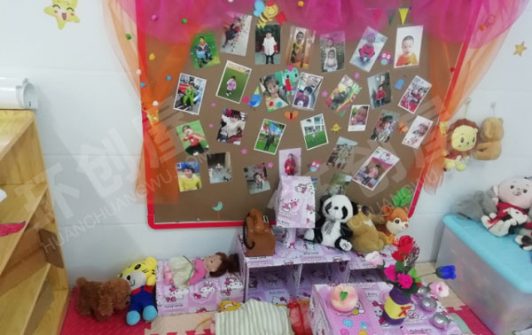 幼儿园角色游戏粉嘟嘟的娃娃家图片