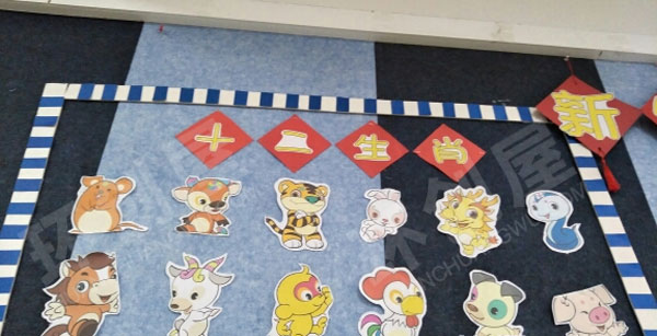 幼儿园新年红红火火主题墙图片
