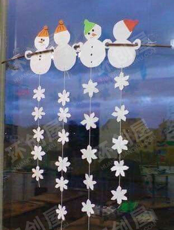 幼儿园超可爱的雪人吊饰图片