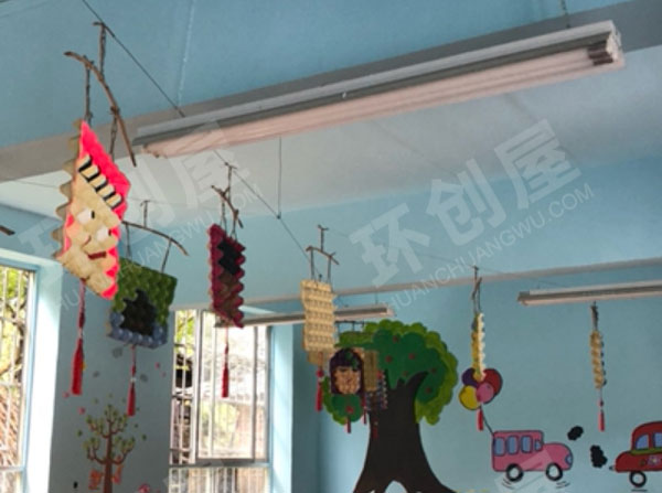 幼儿园鸡蛋托绘画中国风吊饰图片