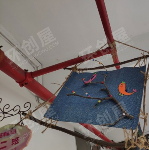 幼儿园废物利用制作各种风格吊挂饰图片