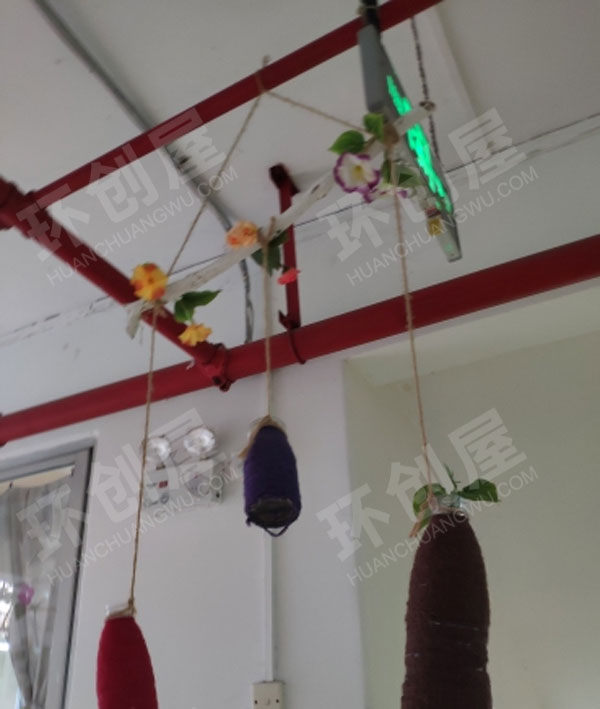 幼儿园废物利用制作各种风格吊挂饰图片