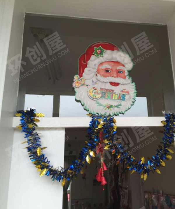 幼儿园门窗圣诞节卡通装饰图片
