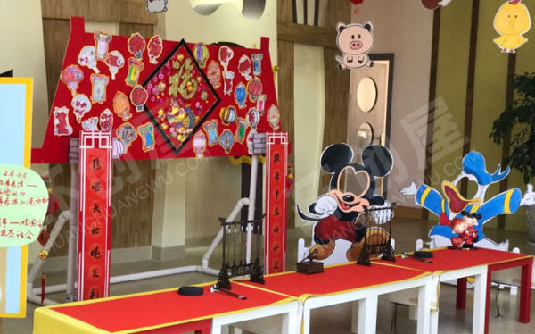幼儿园欢乐中国年五谷丰登作品展示图片