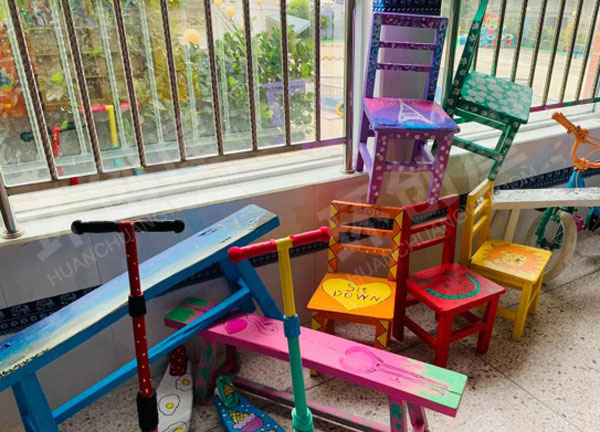 幼儿园废物利用超炫丽多彩的作品展示图片