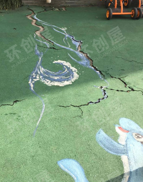幼儿园户外操场地面彩绘图片