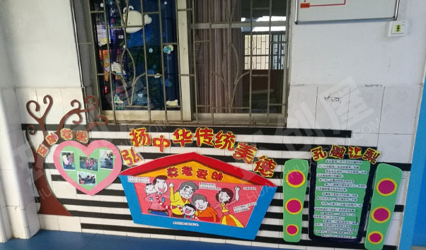 幼儿园户外走廊墙面各种装饰图片