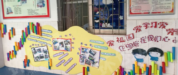 幼儿园户外走廊墙面各种装饰图片