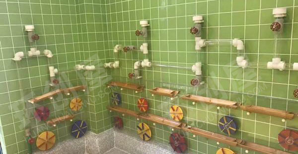 幼儿园建构区墙面立体建筑图片