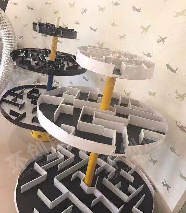 幼儿园建构区墙面立体建筑图片