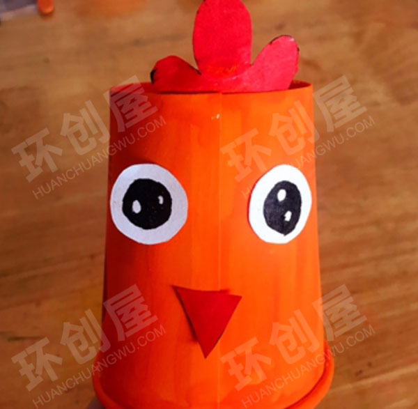 幼儿园美工区废物利用手工纸杯小动物图片