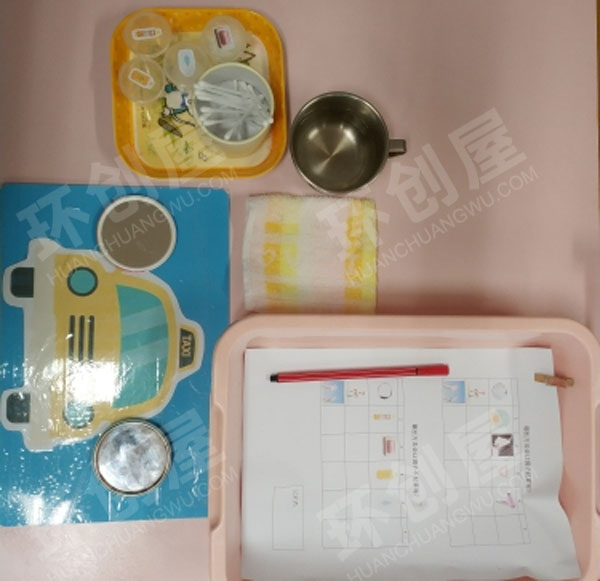 幼儿园科学区箱子里的雪花图片