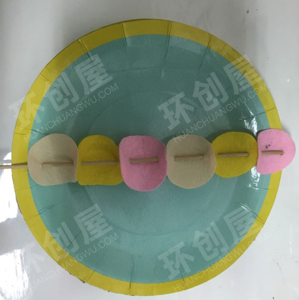 幼儿园角色游戏不织布做的小厨房食物图片