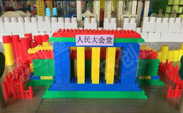 幼儿园角色建构我爱北京天安门图片
