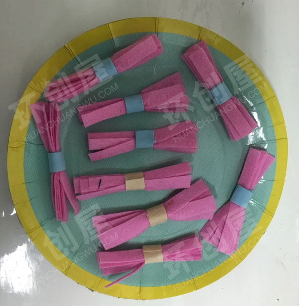 幼儿园角色游戏不织布做的小厨房食物图片