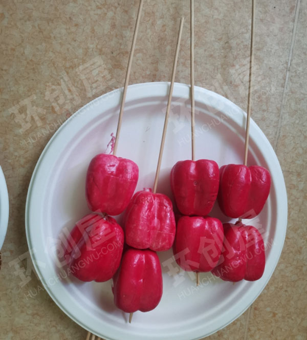 幼儿园角色游戏烧烤区手工食材图片