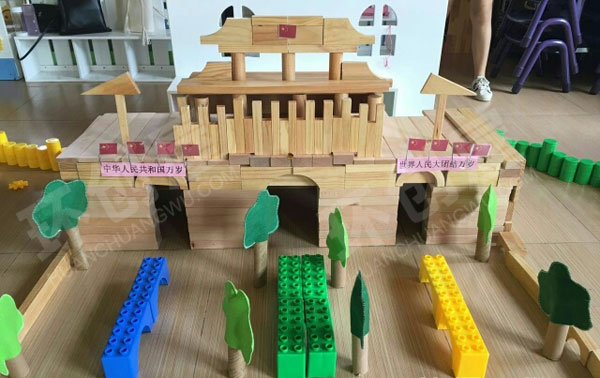 幼儿园角色建构我爱北京天安门图片