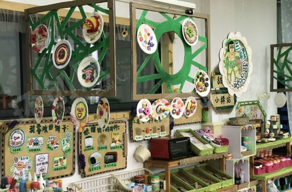 幼儿园角色游戏美食点心店图片