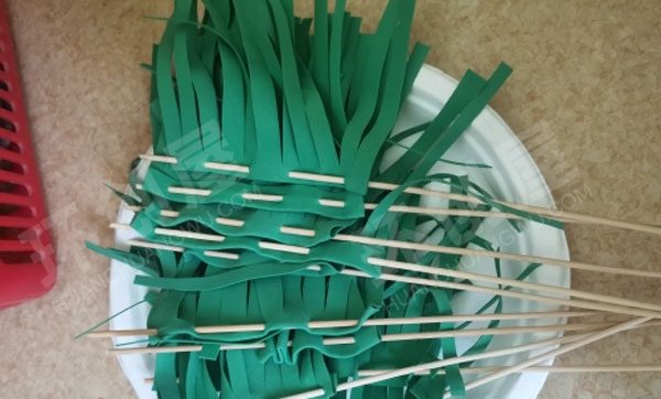 幼儿园角色游戏烧烤区手工食材图片