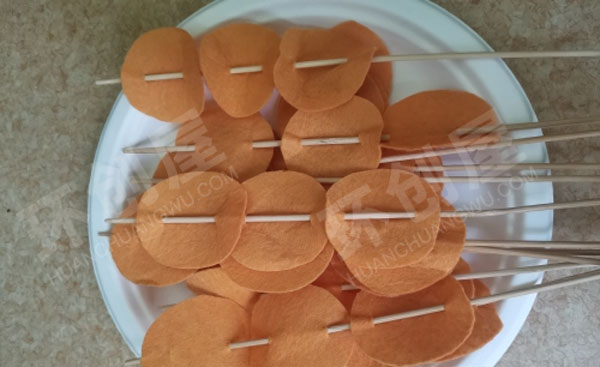 幼儿园角色游戏烧烤区手工食材图片