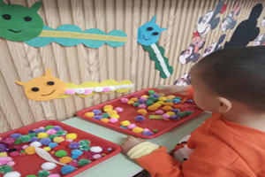 幼儿园益智区好玩的毛毛球图片2张