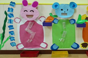 幼儿园益智区可操作性墙面互动图片9张