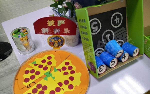 幼儿园益智区自制数学教玩具图片