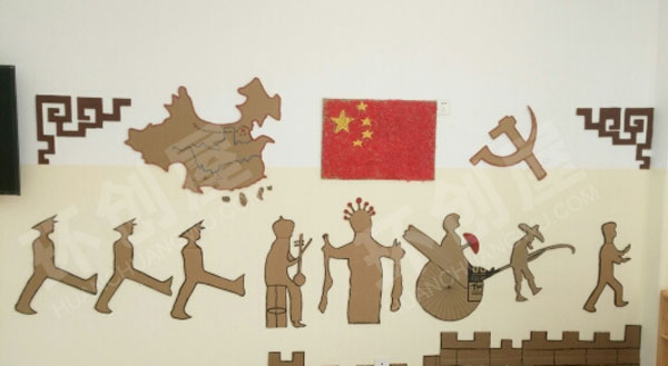 幼儿园中国风主题墙图片