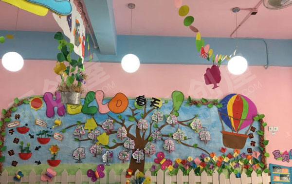 幼儿园春天在哪里主题墙环创图片