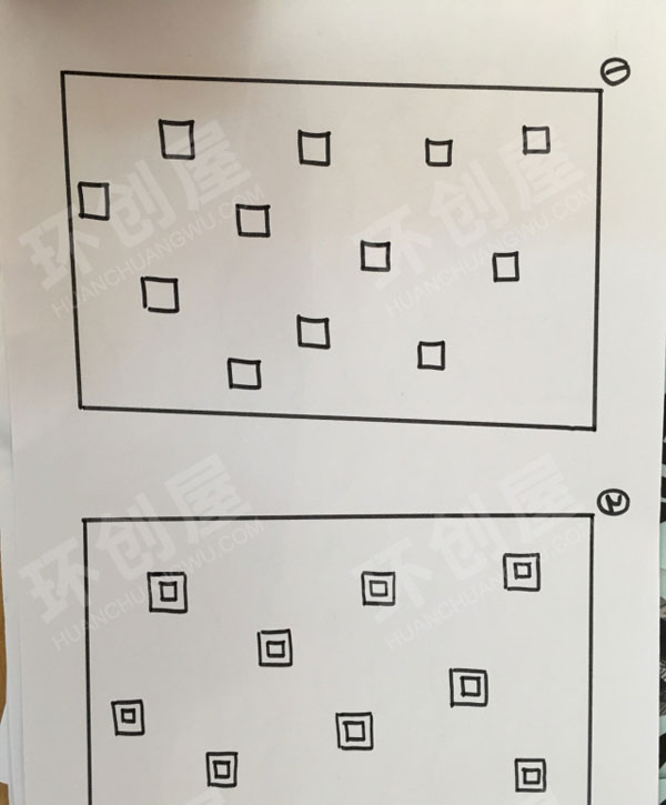 幼儿园巧巧手黑色线条创意墙面布置图片