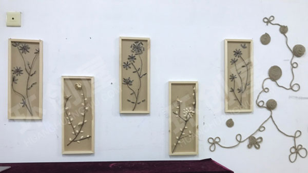 幼儿园树枝果壳粘贴画面布置图片