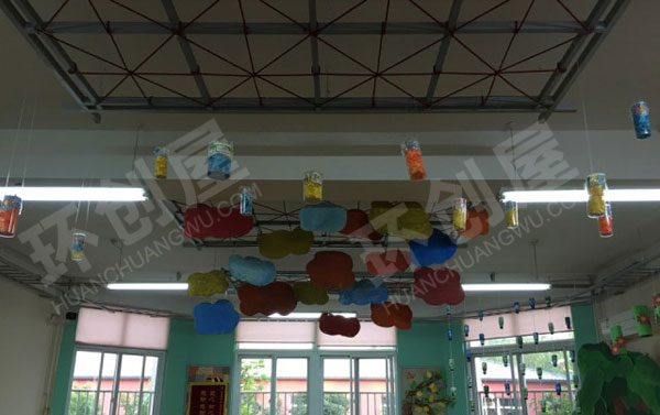 幼儿园废物利用各种小瓶子装饰吊饰图片