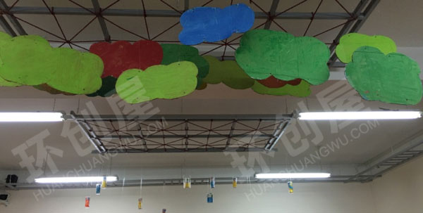 幼儿园废物利用各种小瓶子装饰吊饰图片