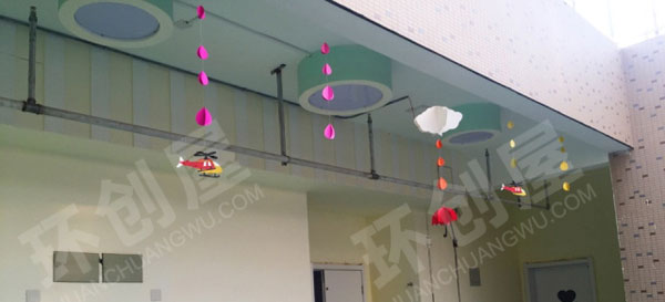 幼儿园白云雨滴飞机吊饰图片