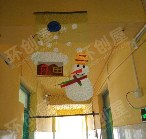幼儿园走廊春夏秋冬吊挂饰图片""