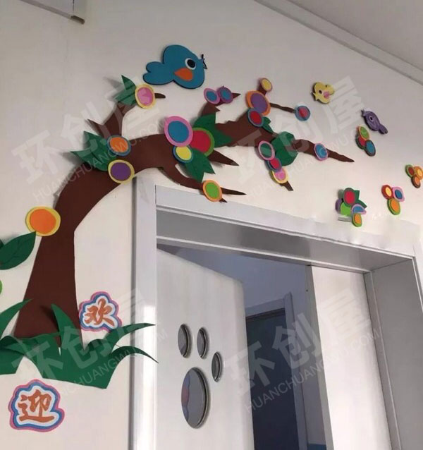 幼儿园教室门头卡通可爱装饰图片