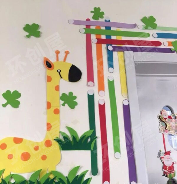 幼儿园教室门头卡通可爱装饰图片