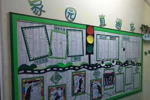 幼儿园环创绿色小清新家园联系栏图片4张