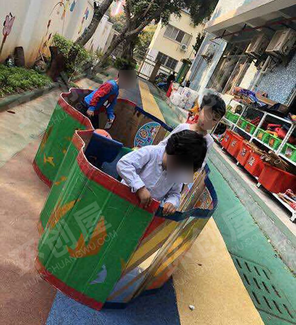 幼儿园户外体育器自制教玩具万能履带图片