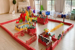 幼儿园建构游戏我们的社区图片8张