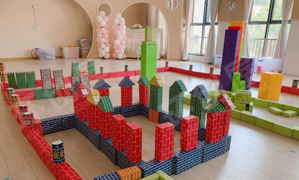 幼儿园建构游戏我们的社区图片