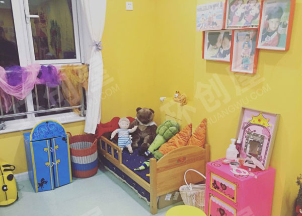 幼儿园角色游戏自制美丽娃娃家图片